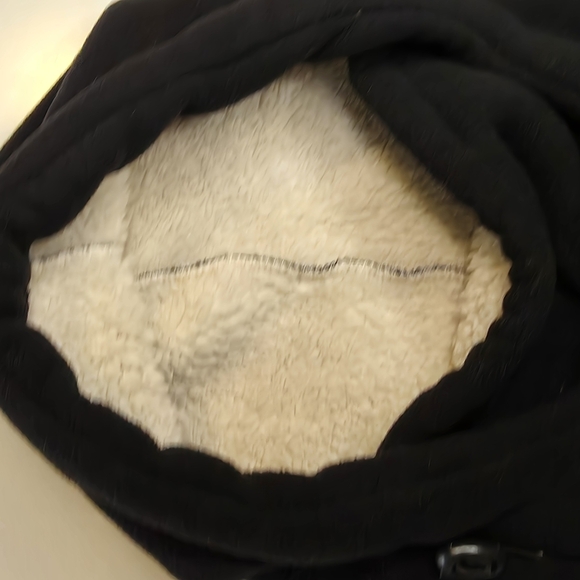 Black Fleece Ski Face Mask with Lining Size XS Unisiex - Picture 9 of 10